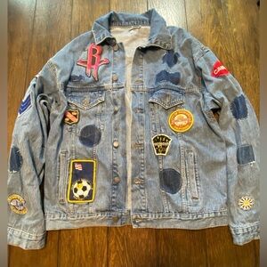 Carmar Jean Jacket With Patches Size Medium B12